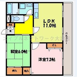 大津京駅 徒歩9分 5階の物件間取画像